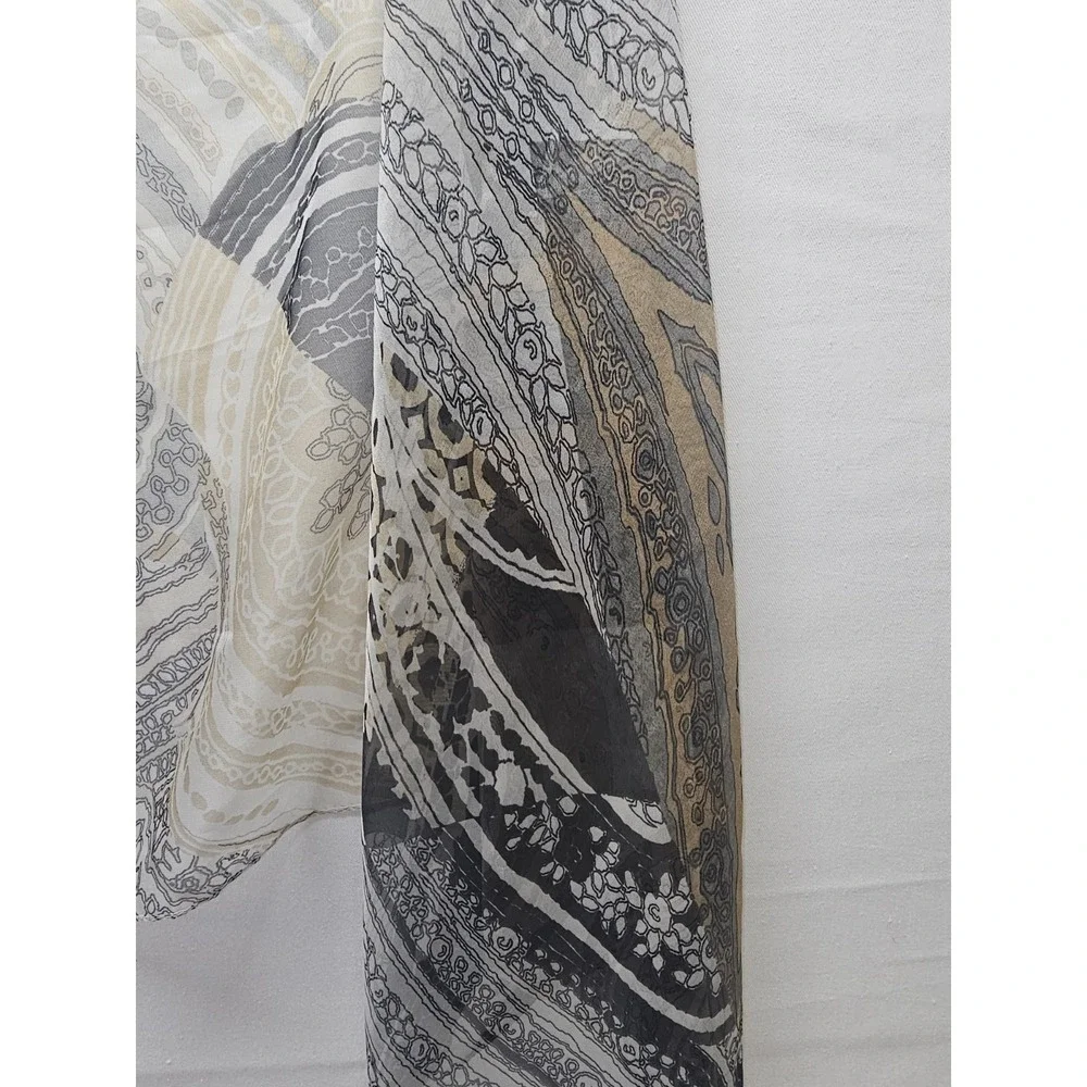 Vtg Collection Eighteen‎ Tan And Black Geometric EUC